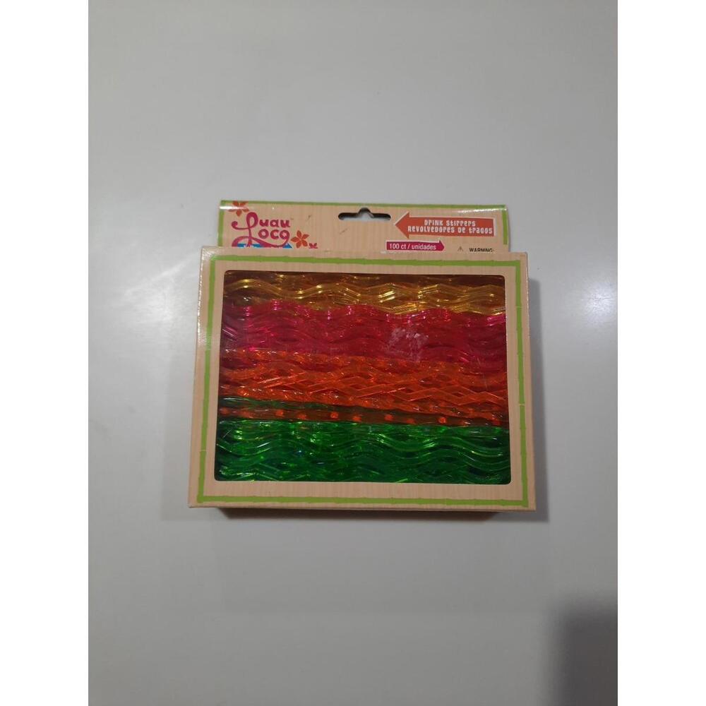 Gartner Luau Loco Tiki‎ Party Drink Stirrers Box 100 New Neon 7